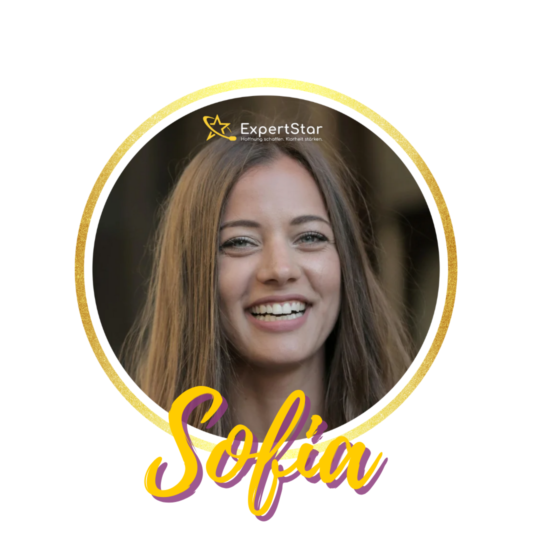 Bild von Sofia mit dem Link zum Account. Sofia